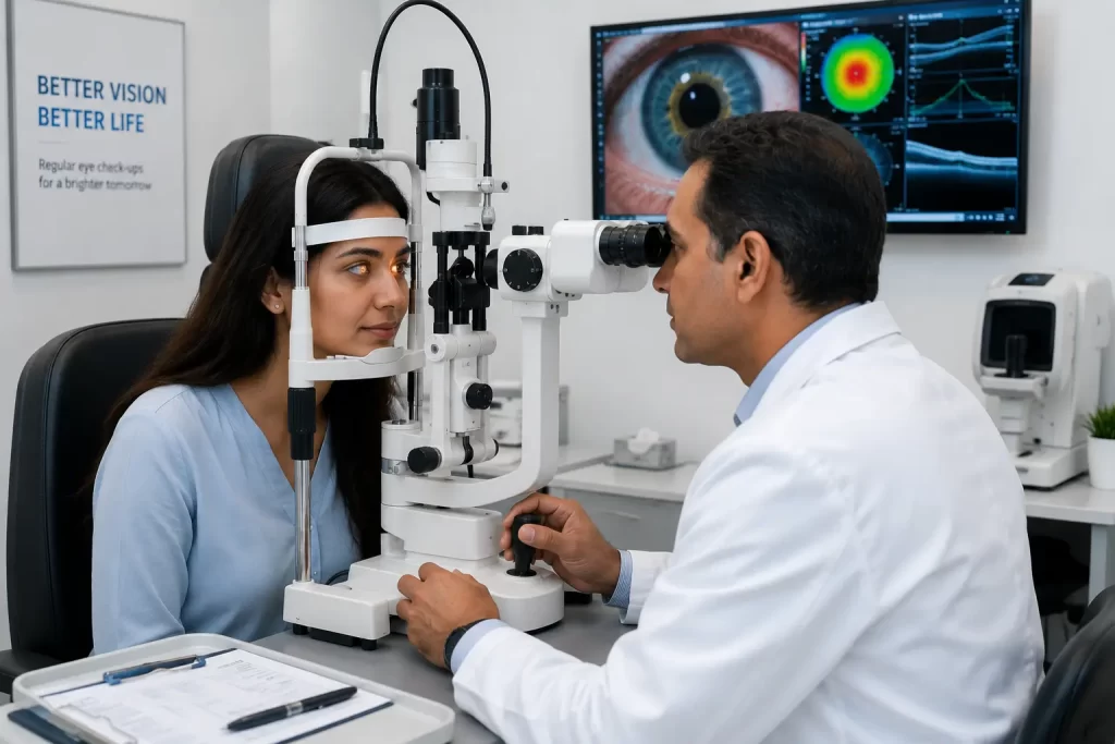 Eye surgery recovery checkup-Corrective Eye Surgery 3