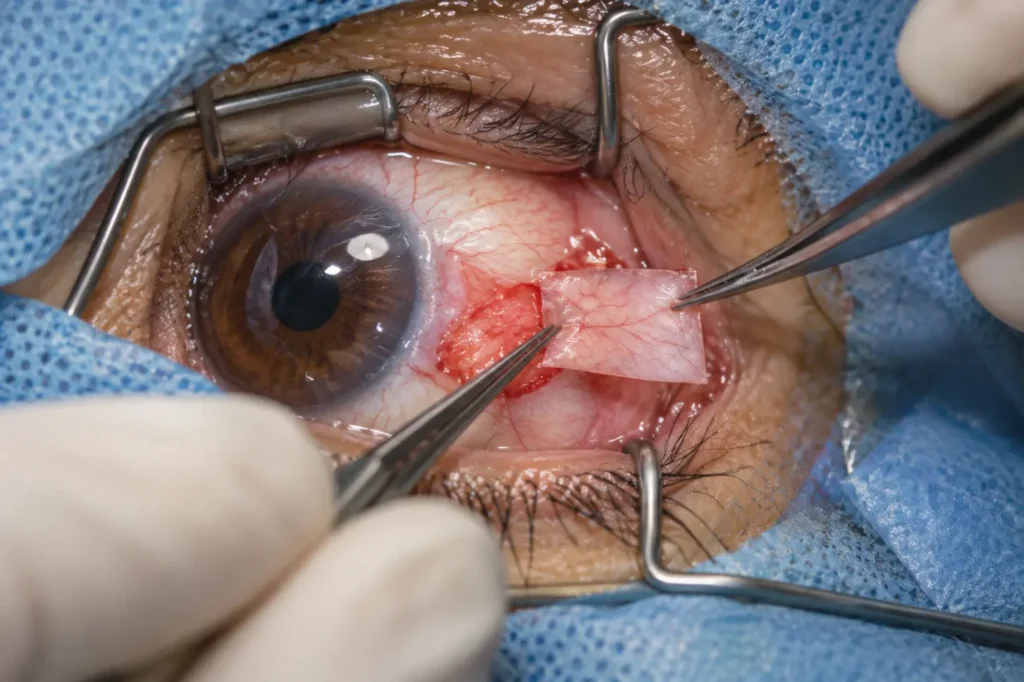 Ophthalmic Graft Placement Under Surgery-Pterygium Eye Surgery2