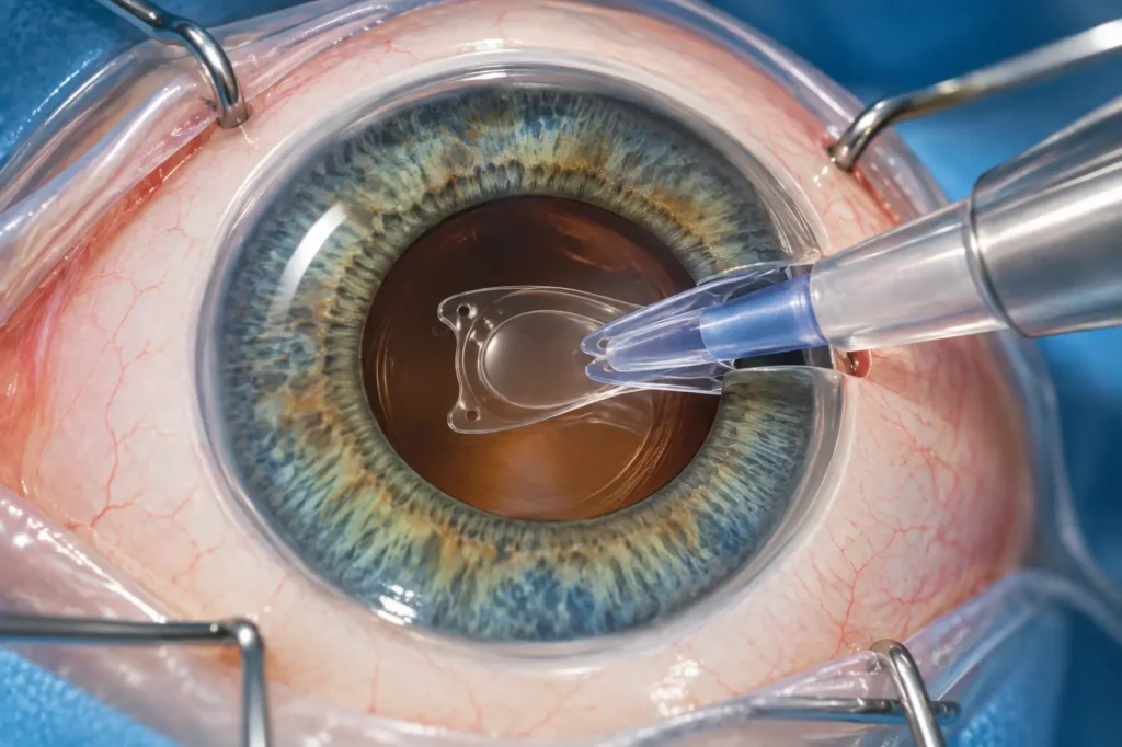 Intraocular Lens Implantation Close-Up-ICL Eye Surgery 3