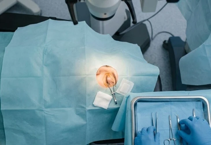 sterile preparation in the operating room - Cornea eye surgery- 2